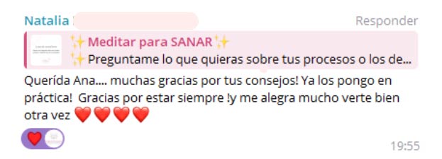 Testimonio de alumna