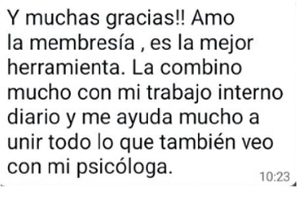 Testimonio de alumna